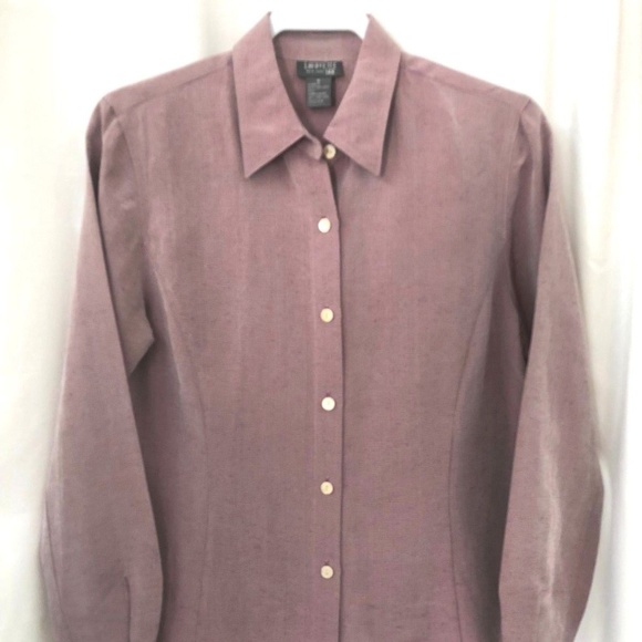 Lafayette148 NY Button Front Blouse,Linen/Silk - Picture 1 of 5